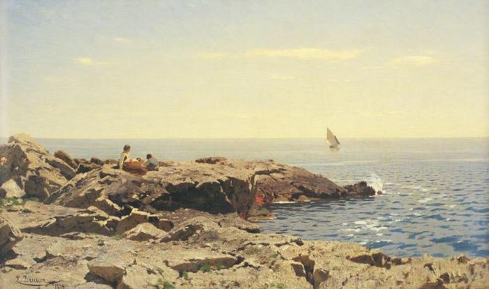 Eugen Ducker On the Seashore Sweden oil painting art
